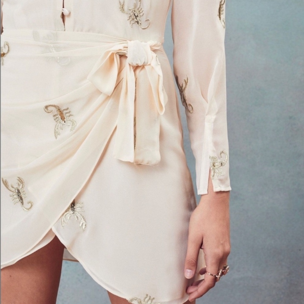 FOR LOVE & LEMONS SCORPION DRESS FREE PEOPLE REVOLVE STONE COLD FOX PLANET BLUE - Picture 10 of 14